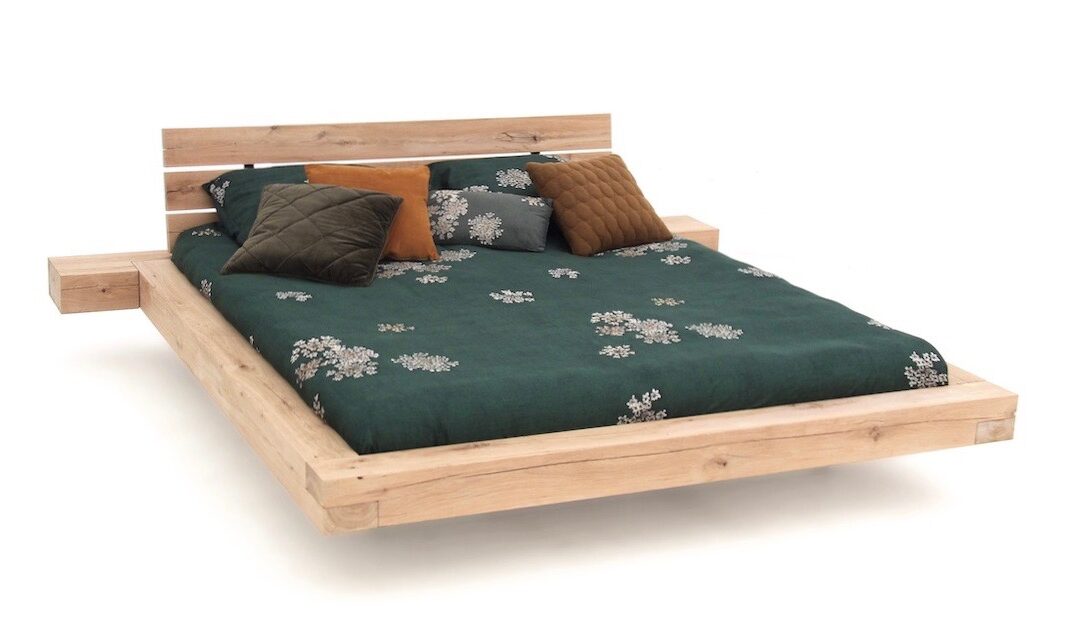landelijke houten bedden