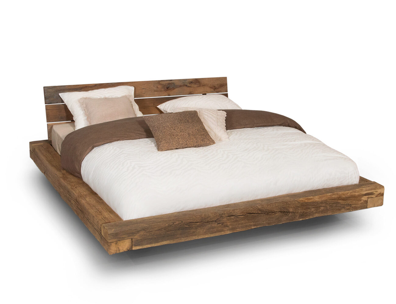 massief houten bedden