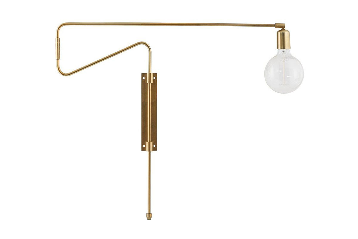 House Doctor Grote Wandlamp Swing Messing