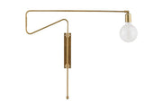House Doctor Grote Wandlamp Swing Messing