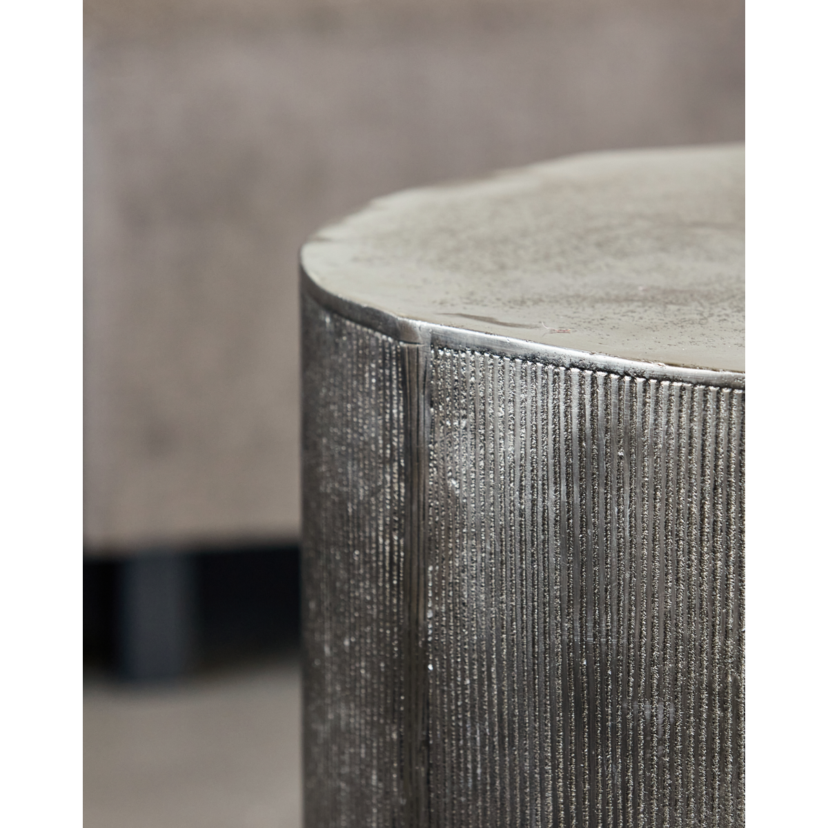 House Doctor Bijzettafel Rota Zilver Hoogte 35 cm