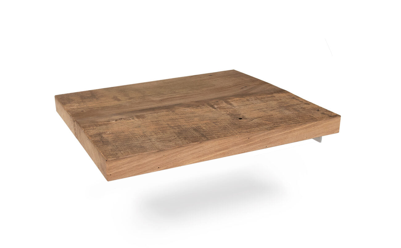 Zwevend oud eiken bedplank