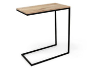 Eiken bedtafel met staal frame