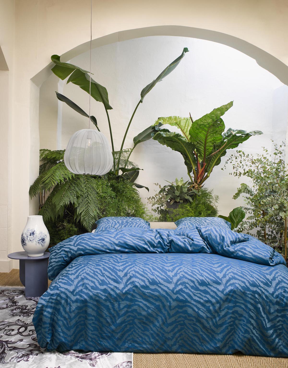 ESSENZA Dekbedovertrek Belen Moonlight Blue
