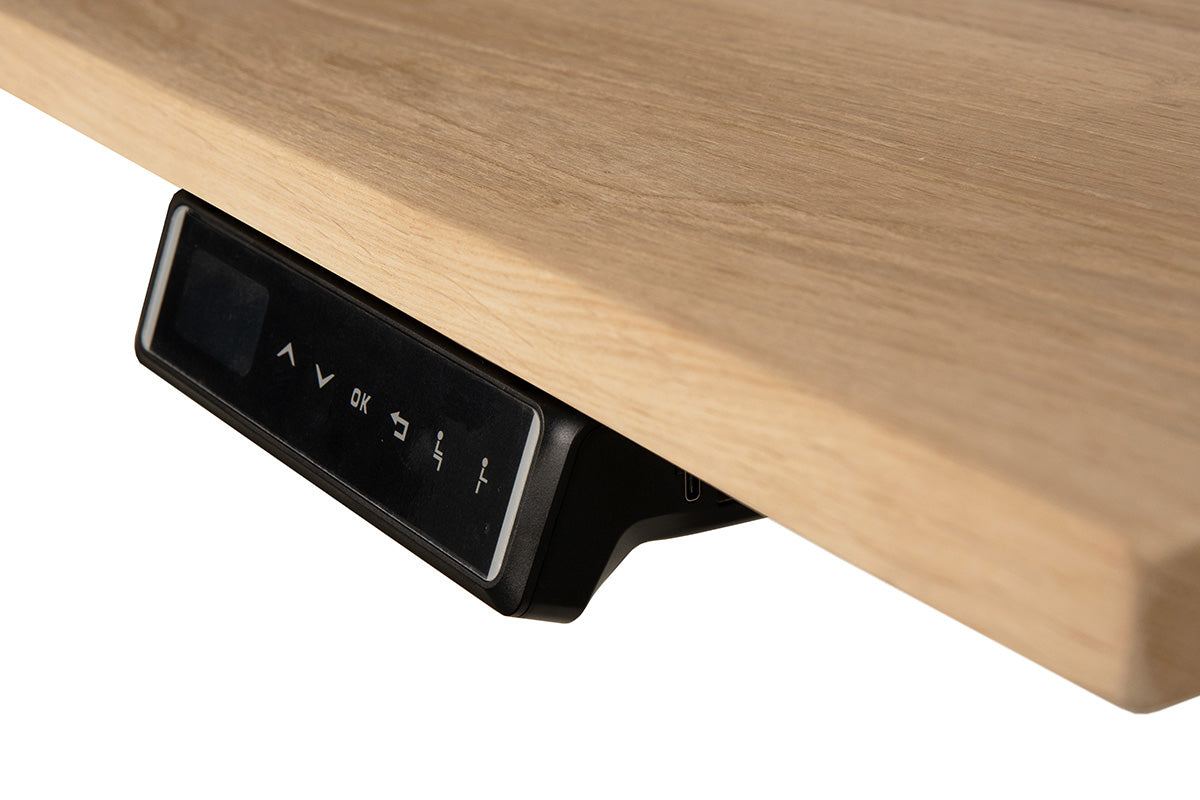 Zit sta bureau Vloon eiken blad 140x80 cm