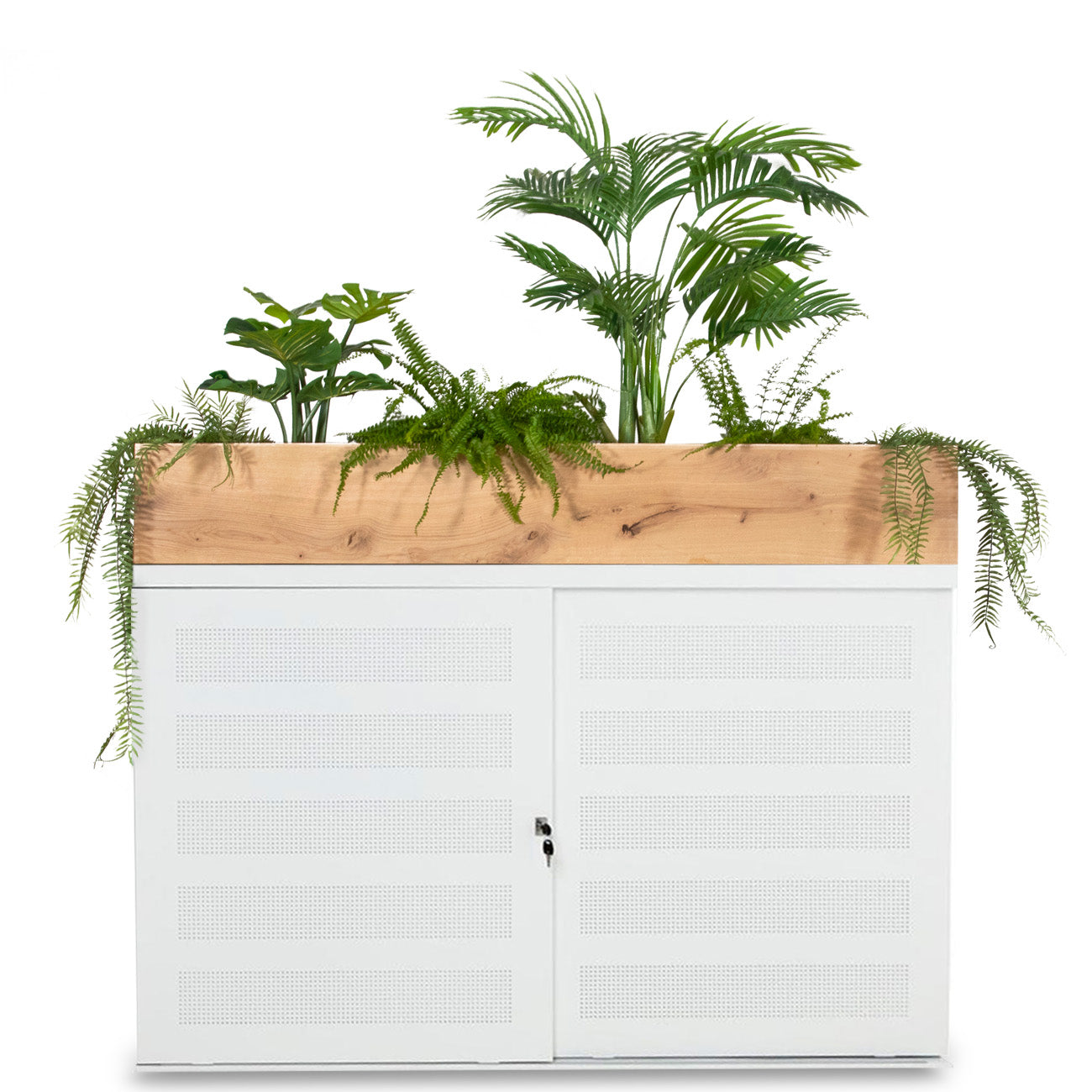 Schuifdeurkast akoestisch met plantenbak