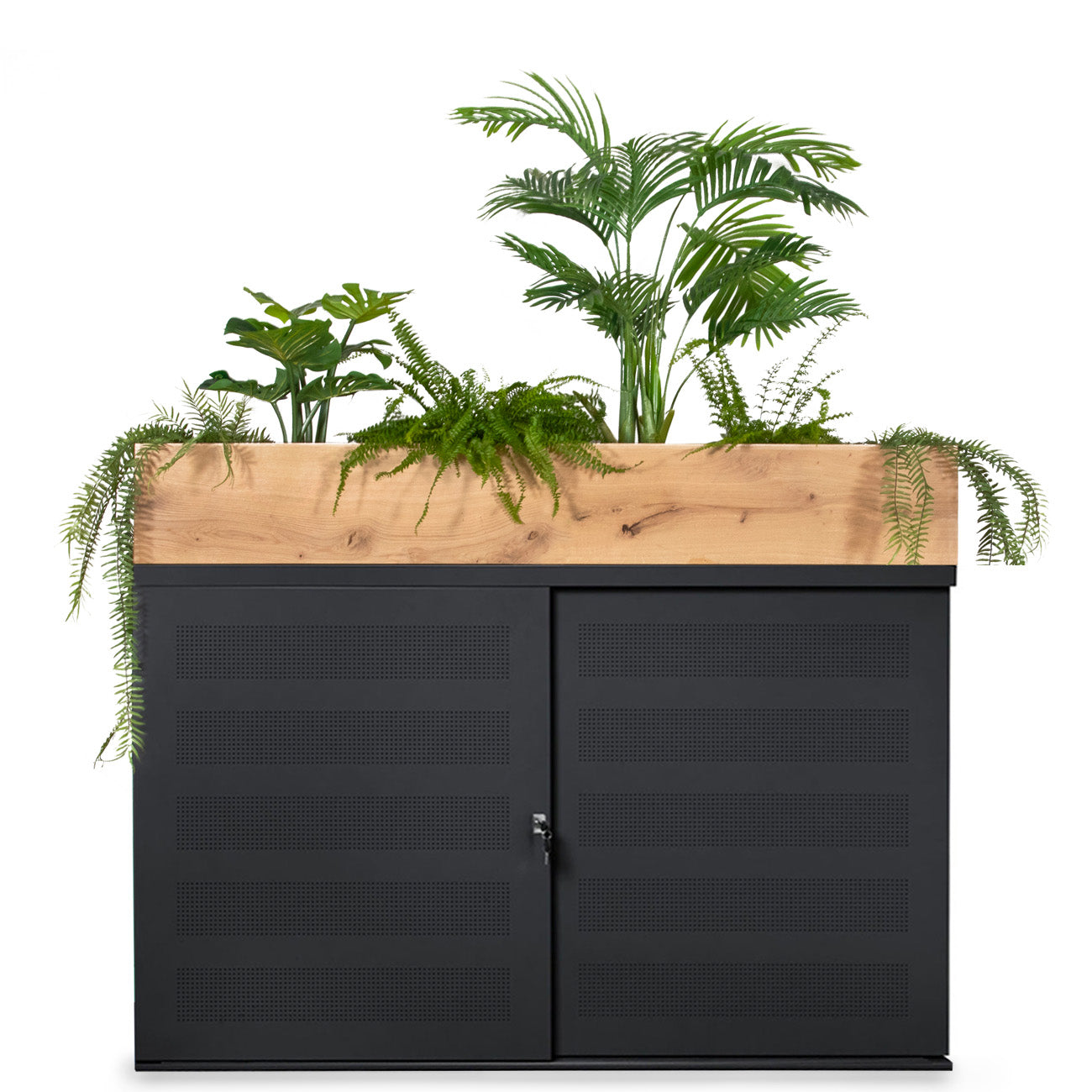 Schuifdeurkast akoestisch met plantenbak