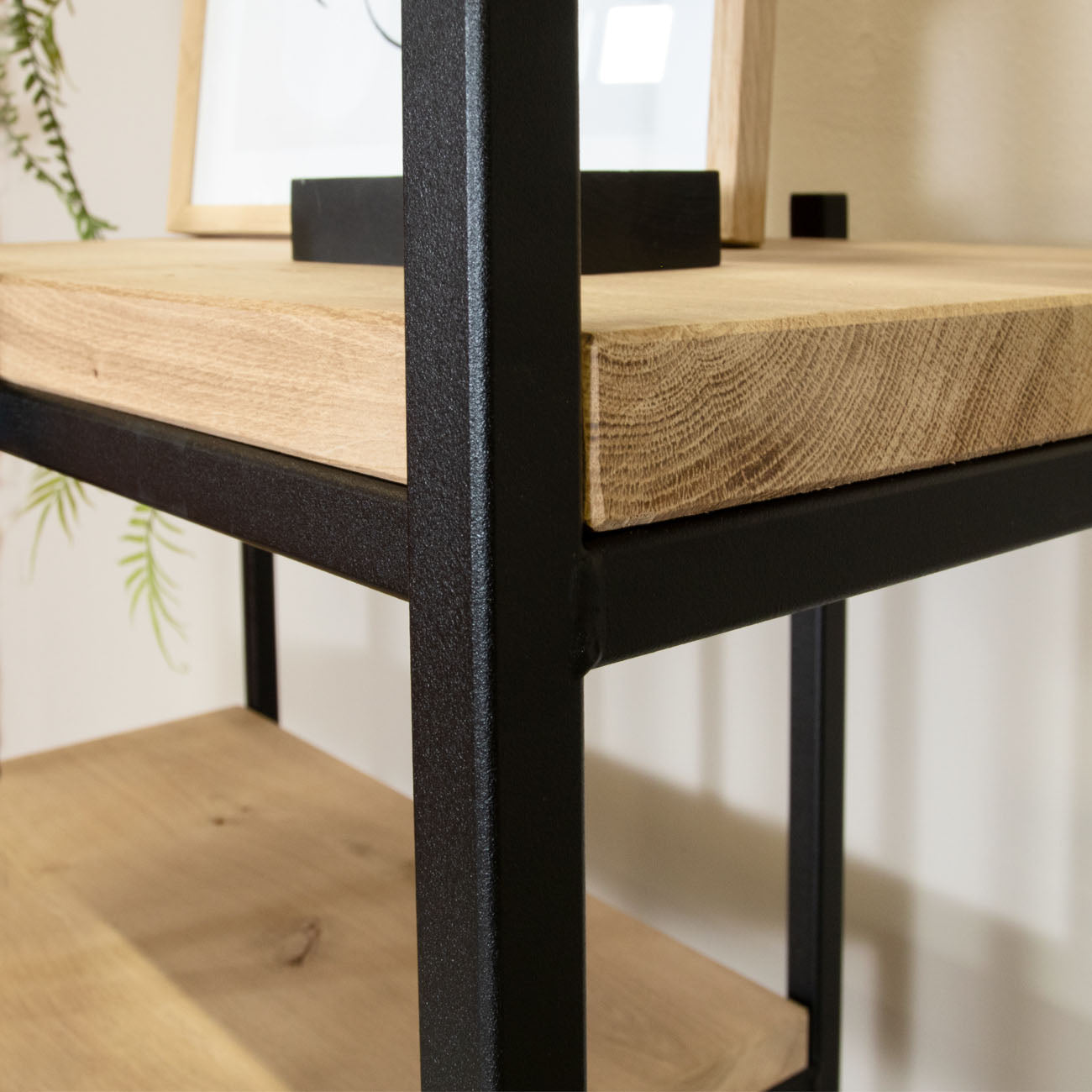Roomdivider met eiken planken