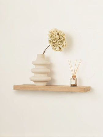 Zwevende Eiken Wandplank 4 cm dik - 40 tot 200 cm