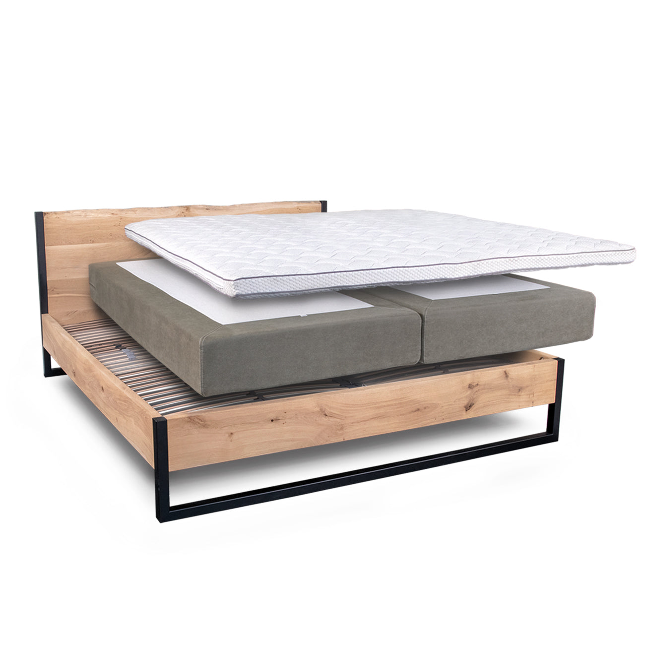 Gestoffeerd matras met topper V320 BOSTON