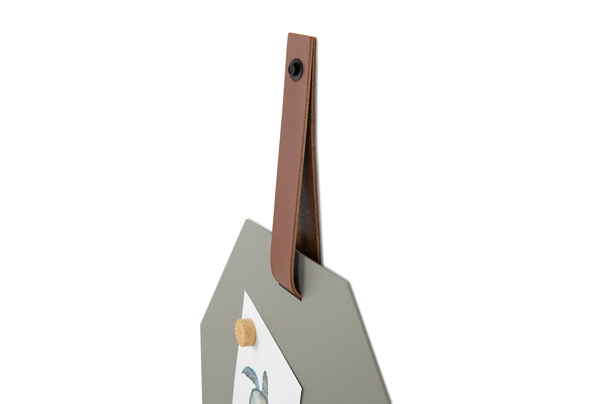 Magneetbord Aimant hexagon 2 - Cognac band