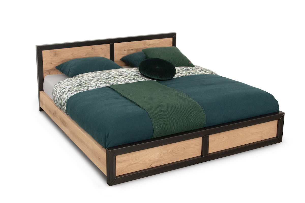 Bedframe Oak Steel