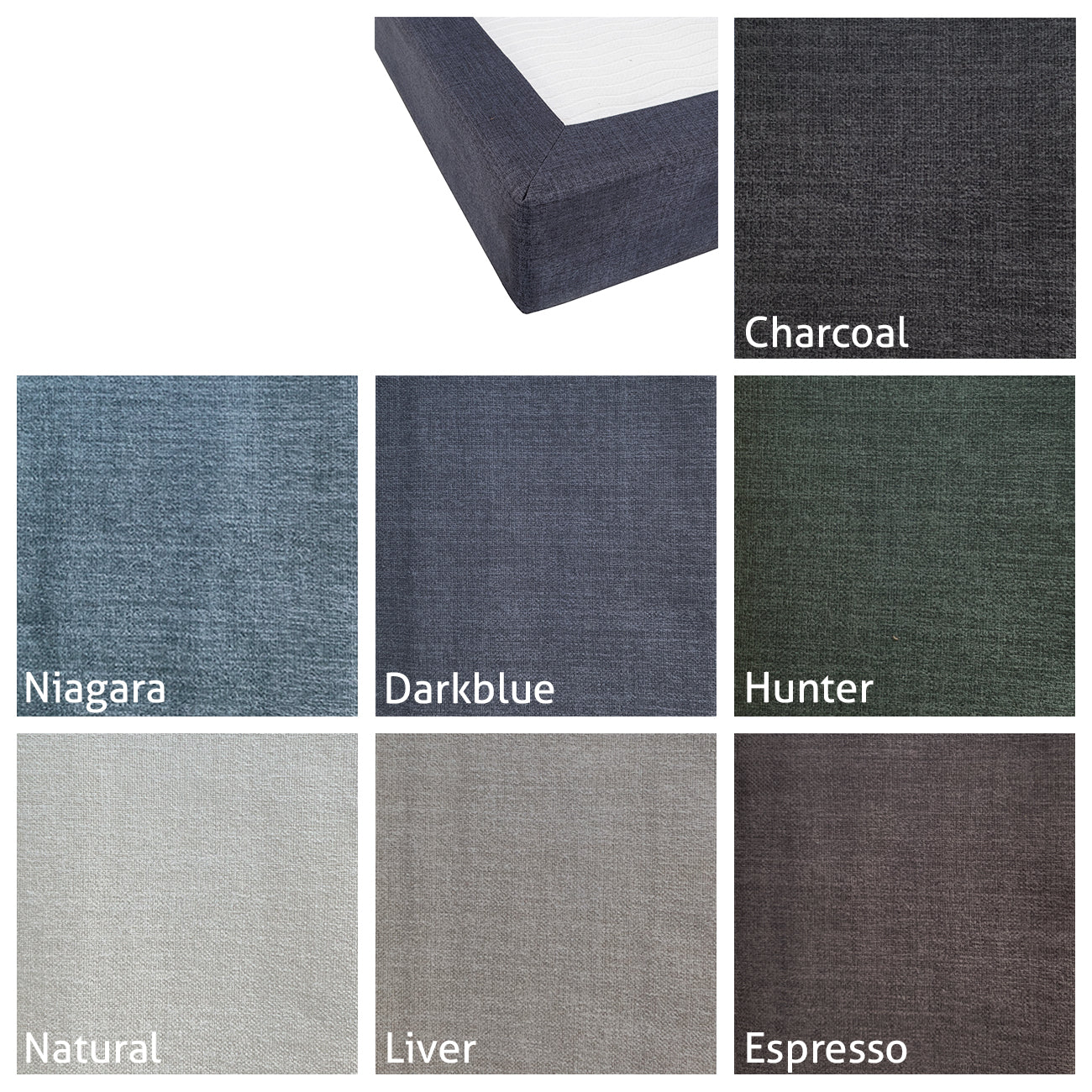 Gestoffeerd matras met topper 180x200 cm