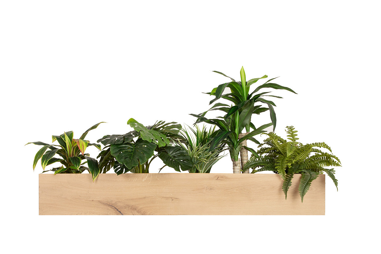 Schuifdeurkast met kunstplanten Pakket B