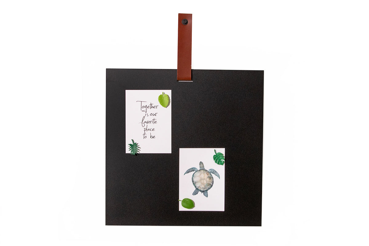 Magneetbord Aimant vierkant - Cognac band