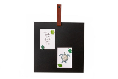 Magneetbord Aimant vierkant - Cognac band