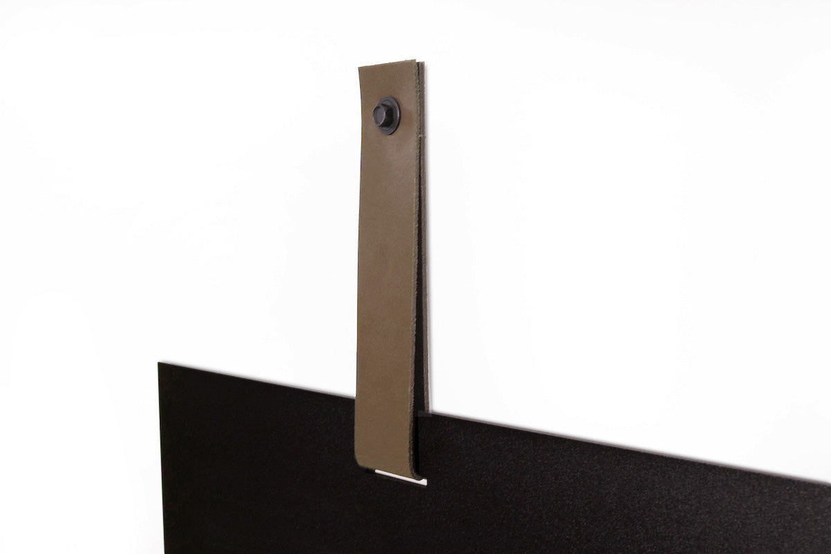 Magneetbord Aimant rechthoek Zwart - beige band