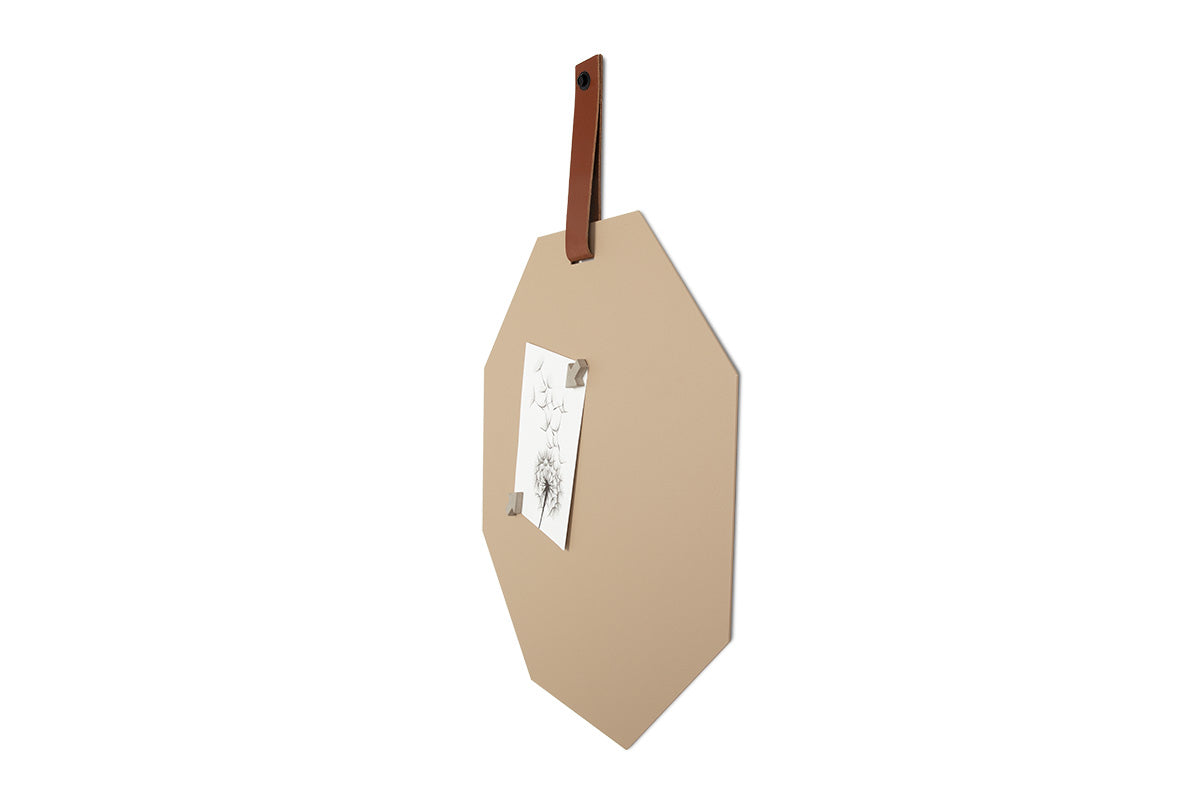 Magneetbord Aimant hexagon 3 - Cognac band