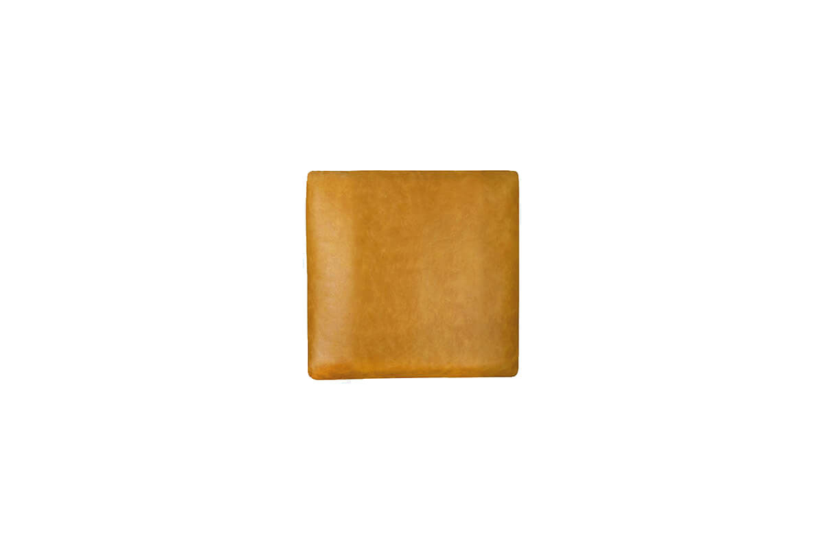 Leren Kussen Okergeel