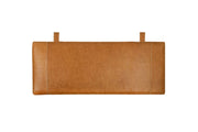 Lage Leren Hoofdbord Cognac