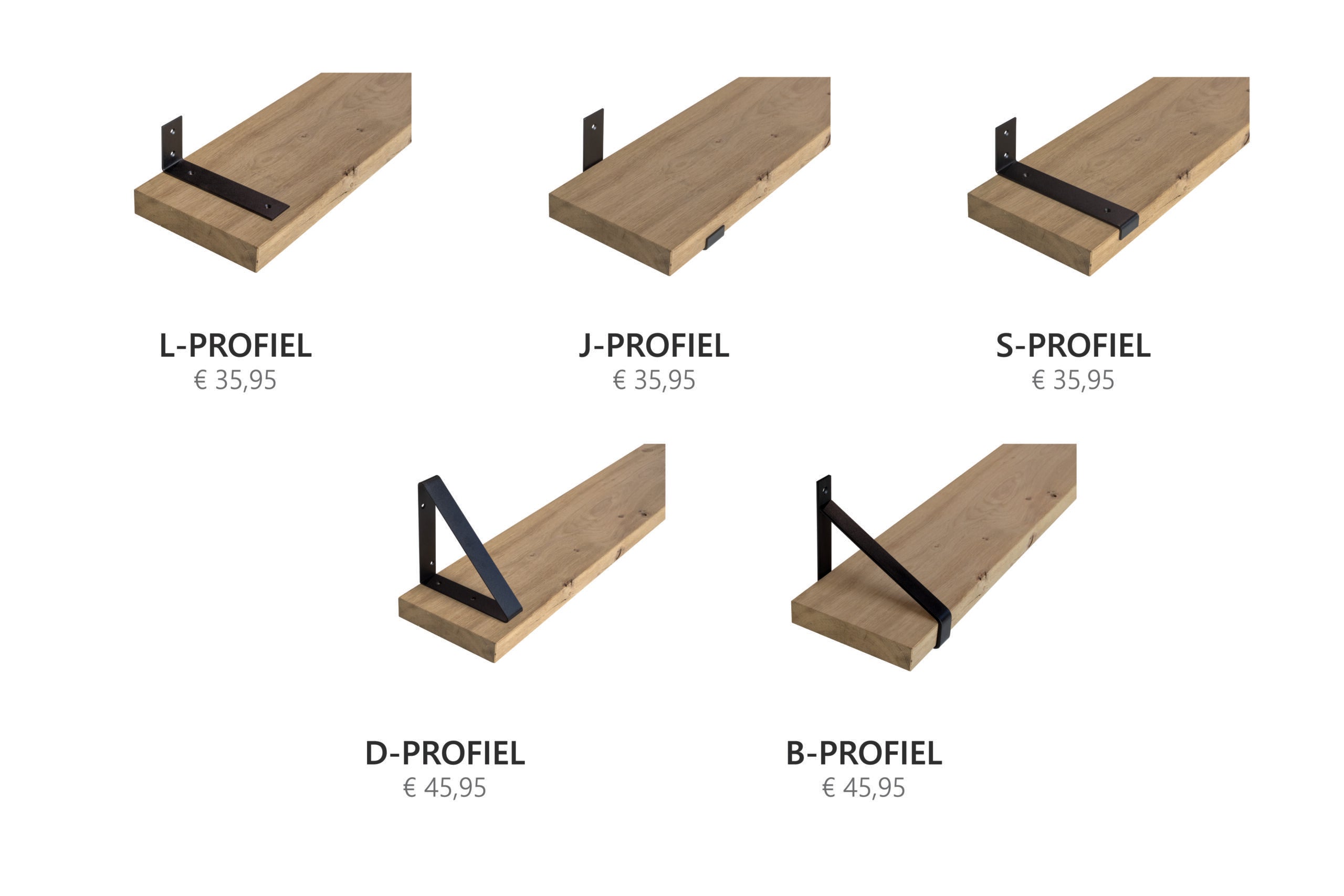 Wandplank Rustiek Eikenhout 4 cm dik op Maat