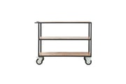 House Doctor lage trolley kast, staal en hout