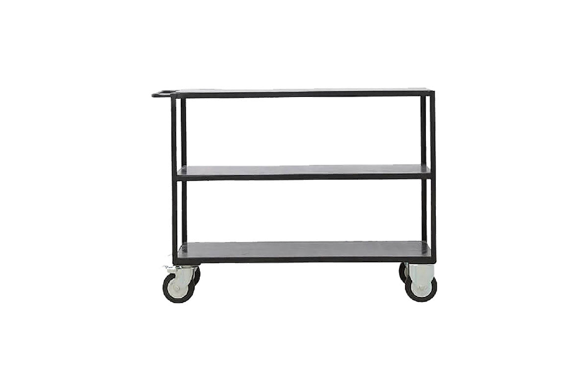 House Doctor lage trolley kast, zwart