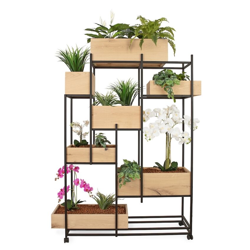 Roomdivider 150 cm met kunstplanten pakket B.1