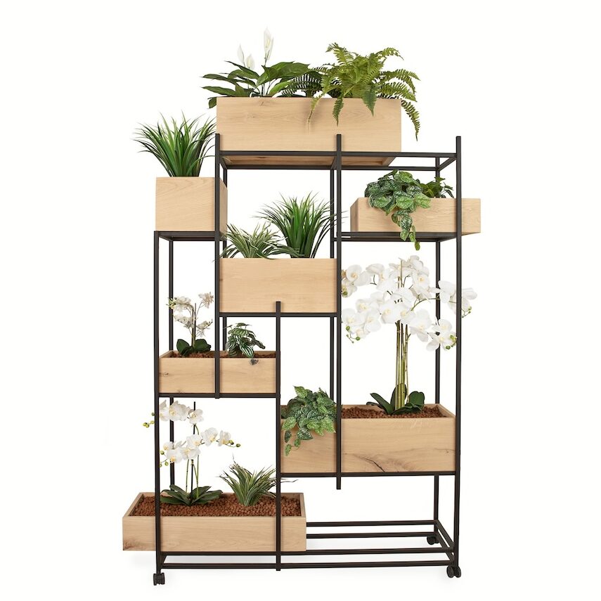Roomdivider 150 cm met kunstplanten pakket B.2