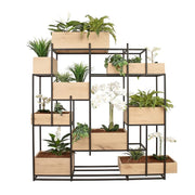 Roomdivider 200 cm met kunstplanten pakket B.2
