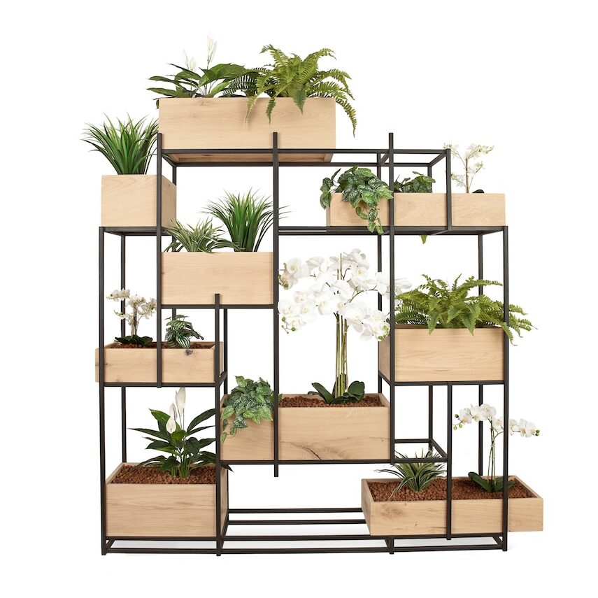 Roomdivider 200 cm met kunstplanten pakket B.2