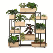 Roomdivider 200 cm met kunstplanten pakket C