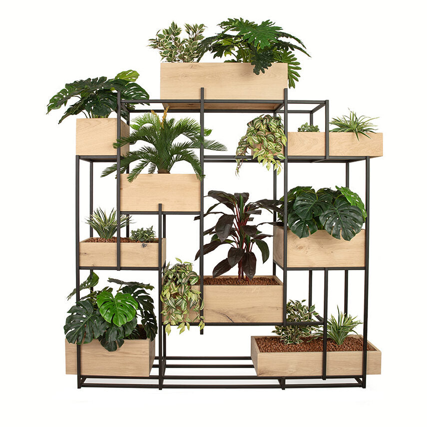 Roomdivider 200 cm met kunstplanten pakket C