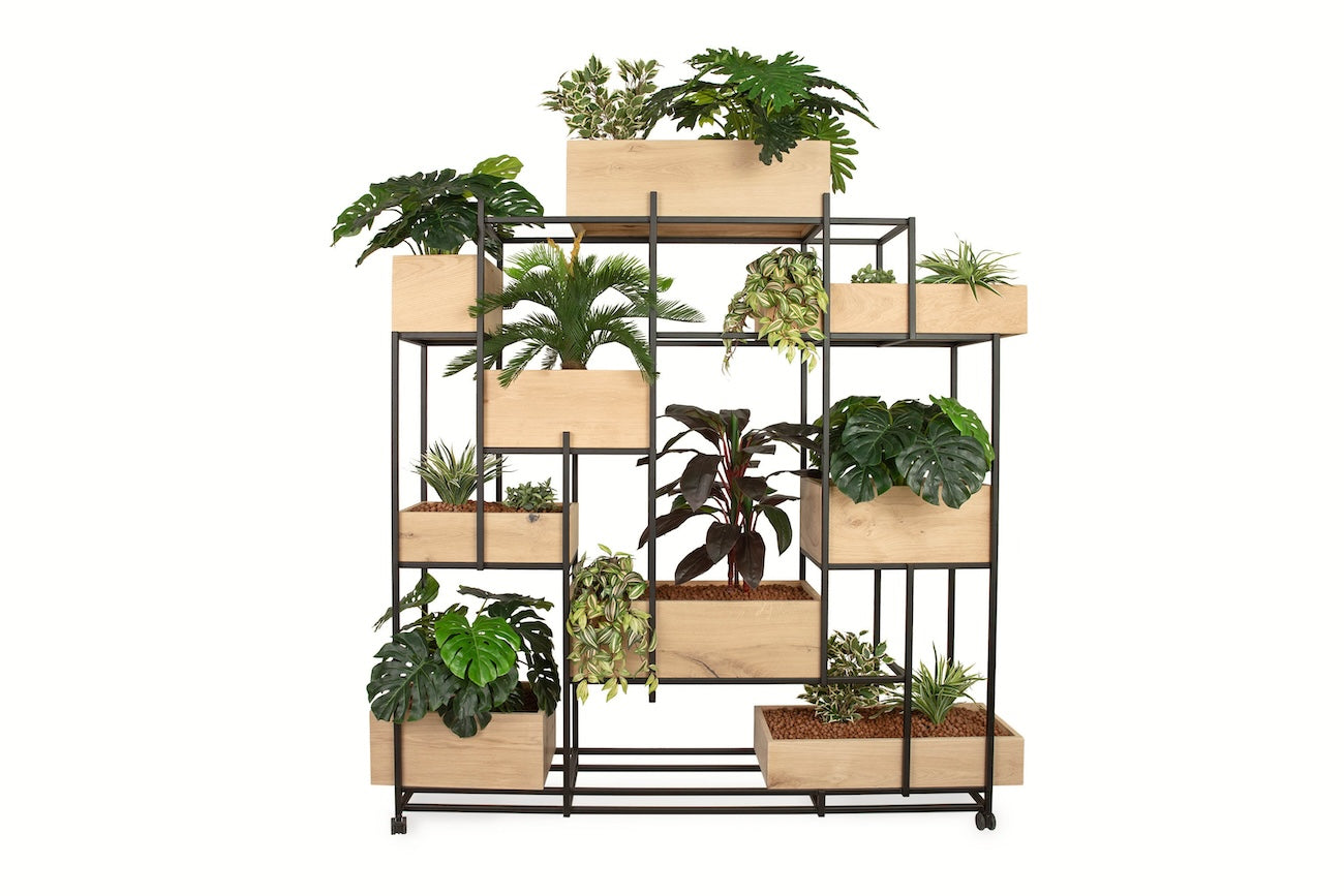 Roomdivider 200 cm met kunstplanten pakket C