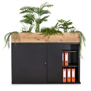 Schuifdeurkast met plantenbak