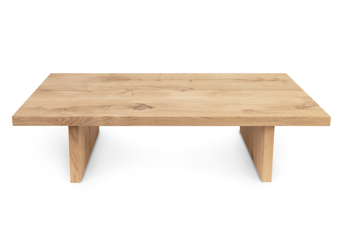 Massief eiken salontafel Peet