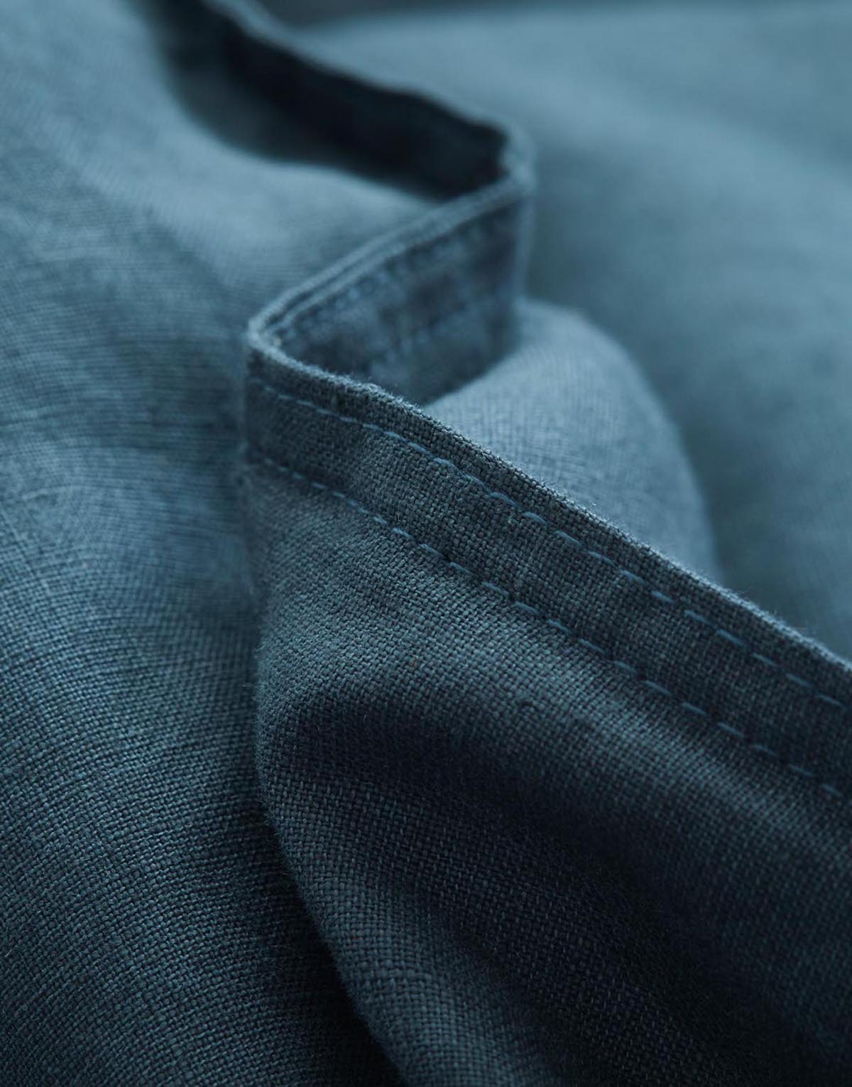 MARC O'POLO dekbedovertrek Valka Indigo blauw