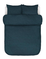 MARC O'POLO dekbedovertrek Valka Indigo blauw