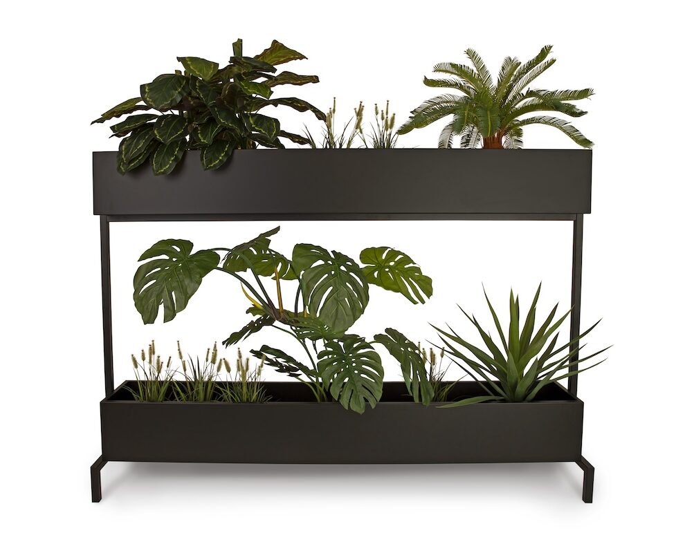 Stalen plantenbakken roomdivider