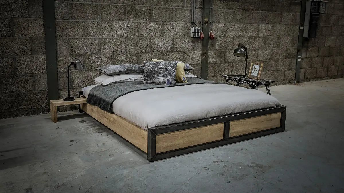 Bedframe Oak Steel