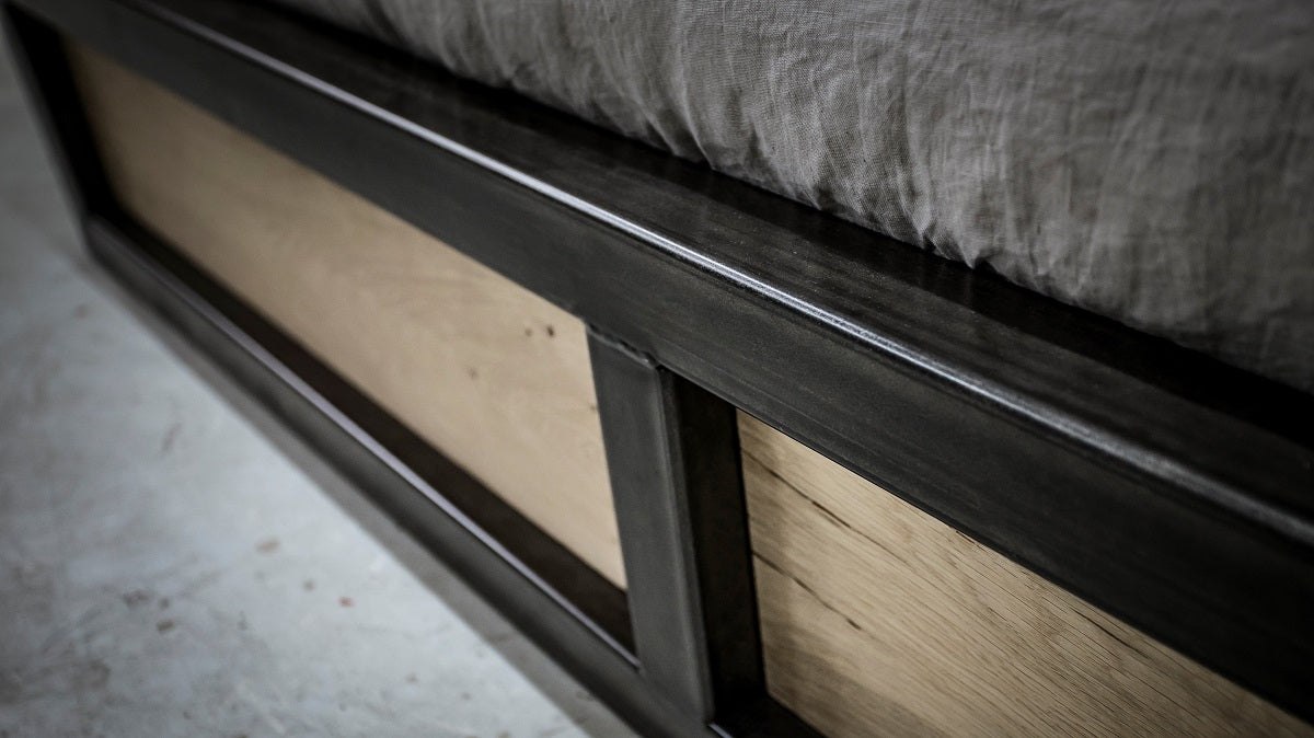 Bedframe Oak Steel