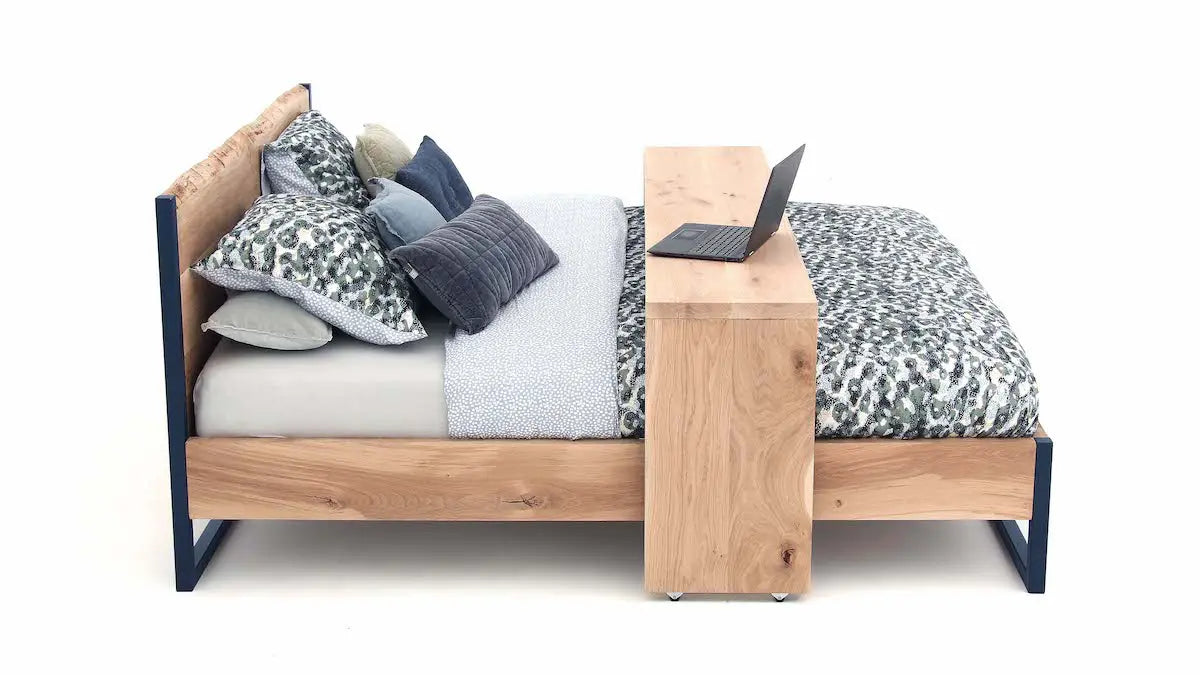 Massief eiken bedtafel