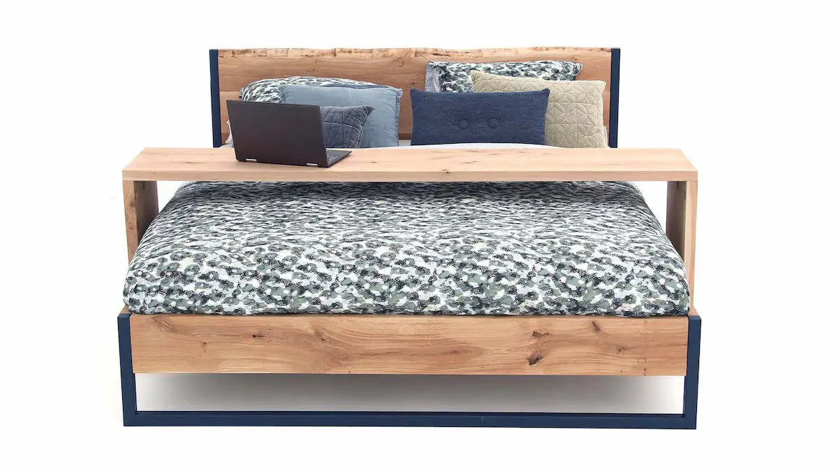 Massief eiken bedtafel