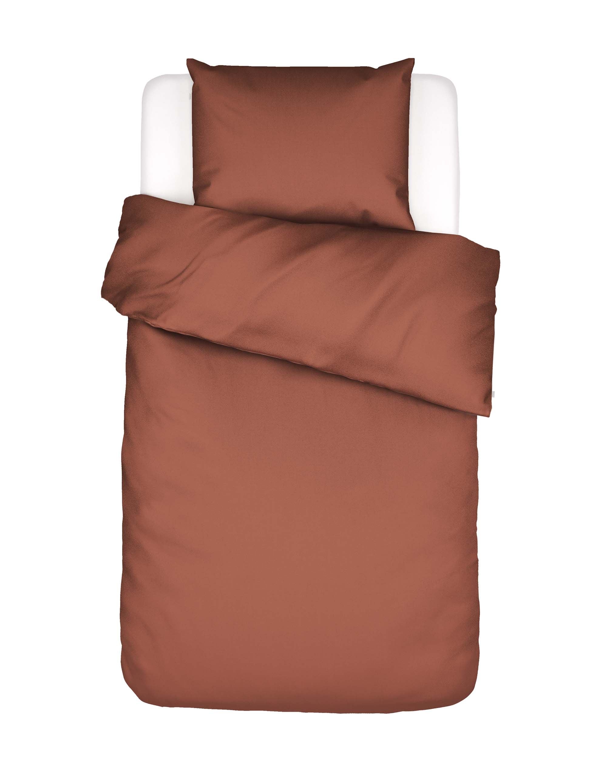 ESSENZA Minte Dekbedovertrek Terracotta