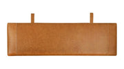 Leren hoofdbord Cognac