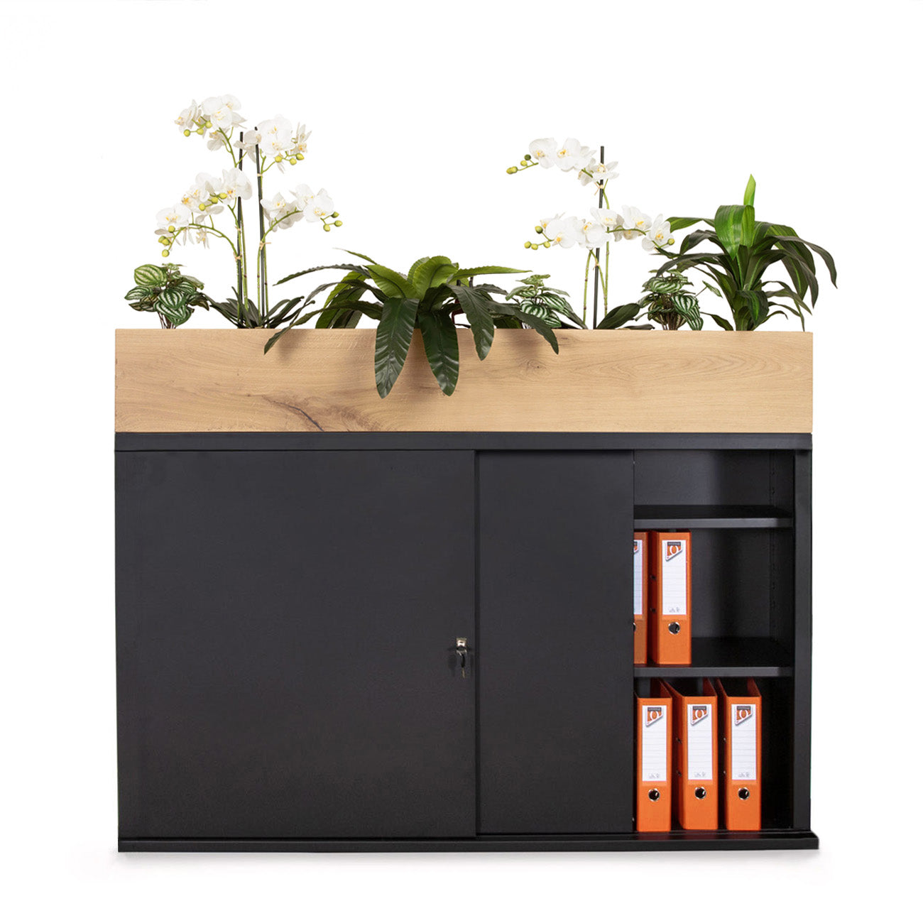 Schuifdeurkast met kunstplanten Pakket C