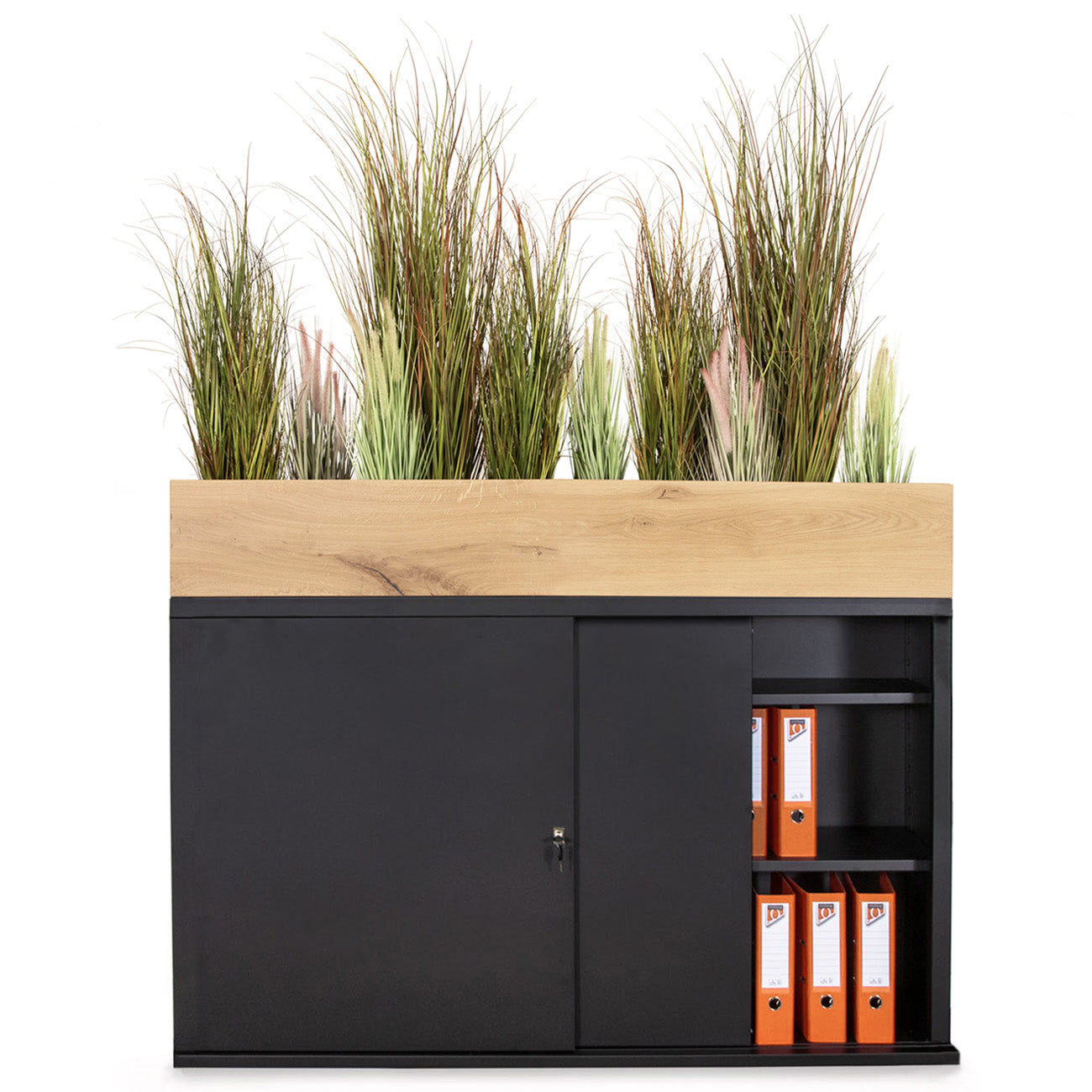 Schuifdeurkast met kunstplanten Pakket D