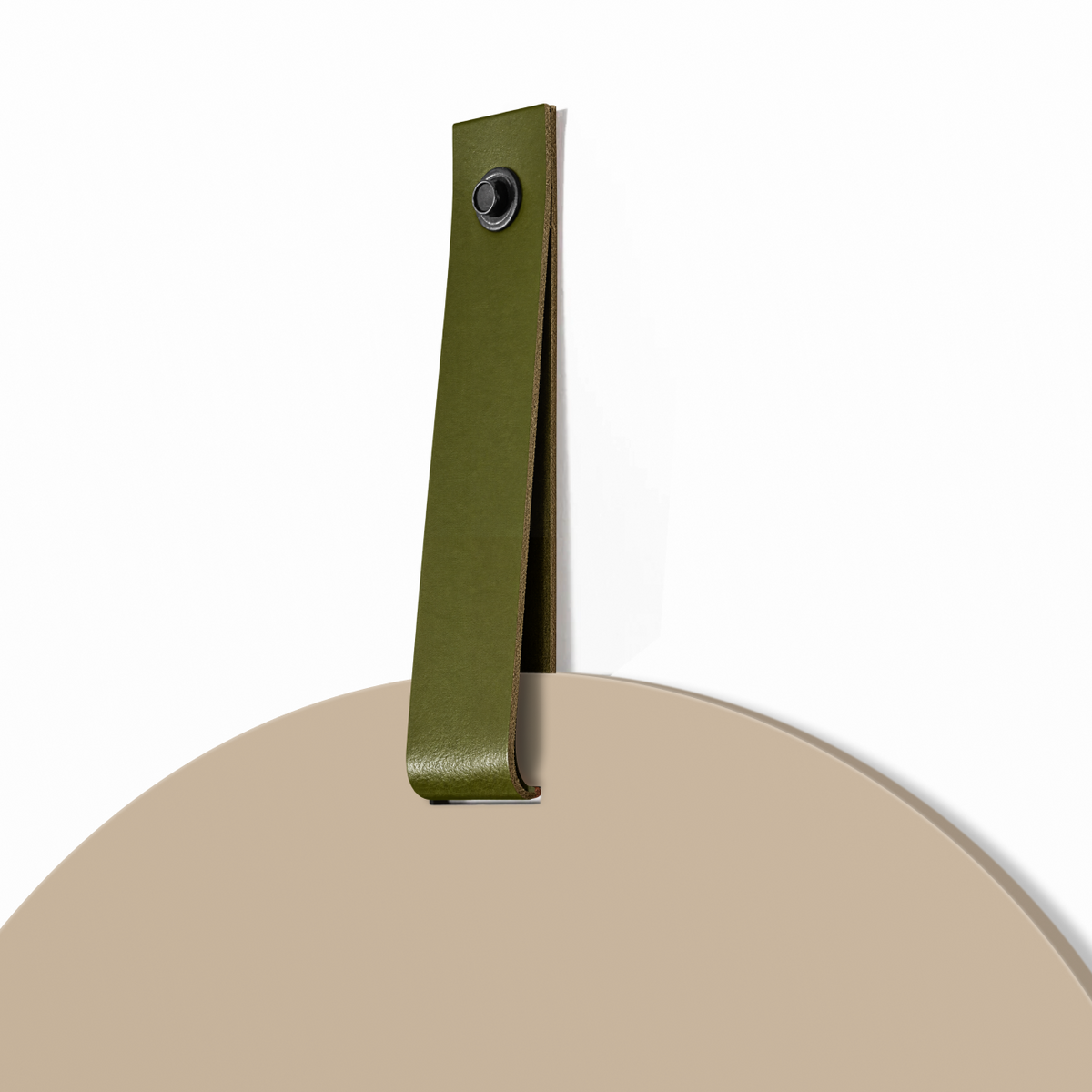 Magneetbord Mundo Beige Rond 60 cm Band groen