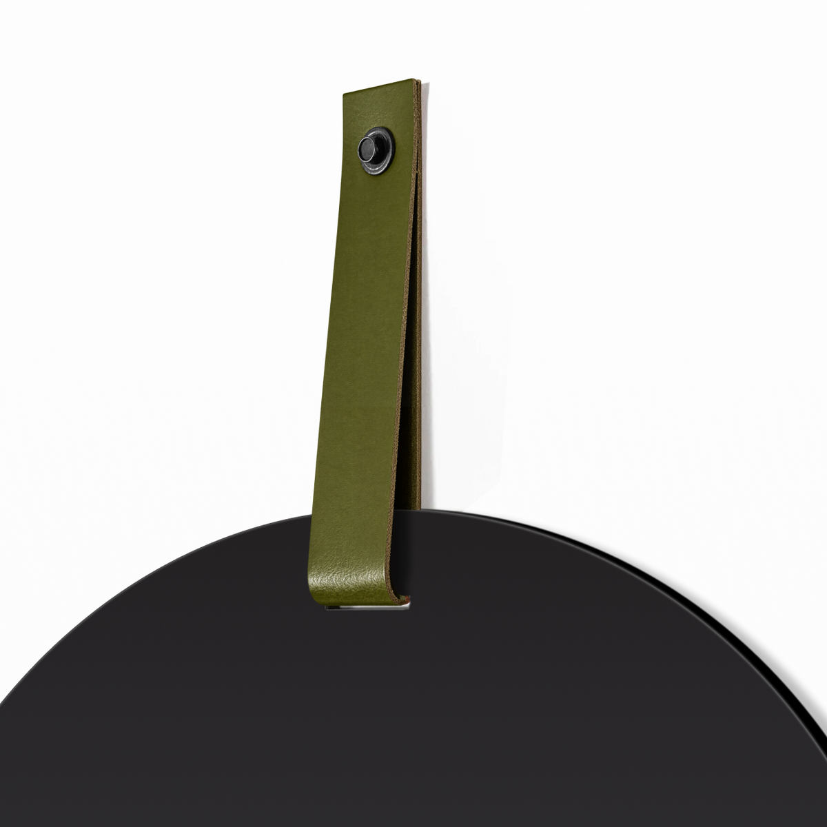 Magneetbord Mundo Zwart Rond 60 cm Band groen