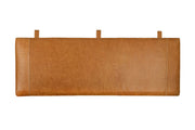 Medium Hoge Leren Hoofdbord Cognac